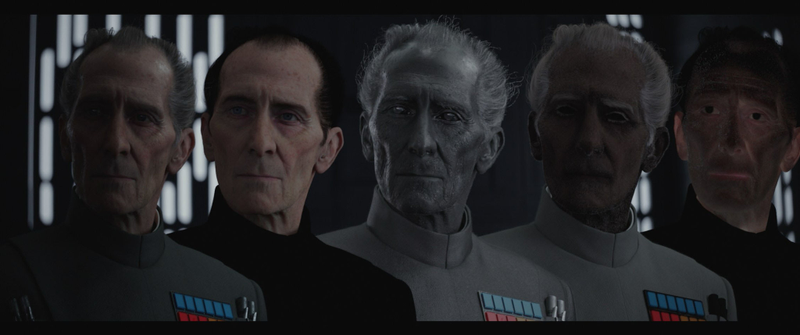 The digital effect of Tarkin. Image: ILM via the NYT.